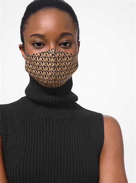 michael kors logo face mask|Logo Stretch Cotton Face Mask .